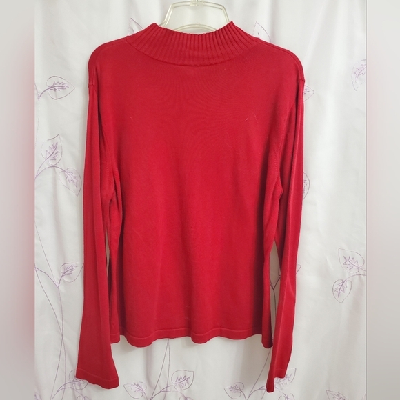 Talbots Red sweater - Picture 3 of 10